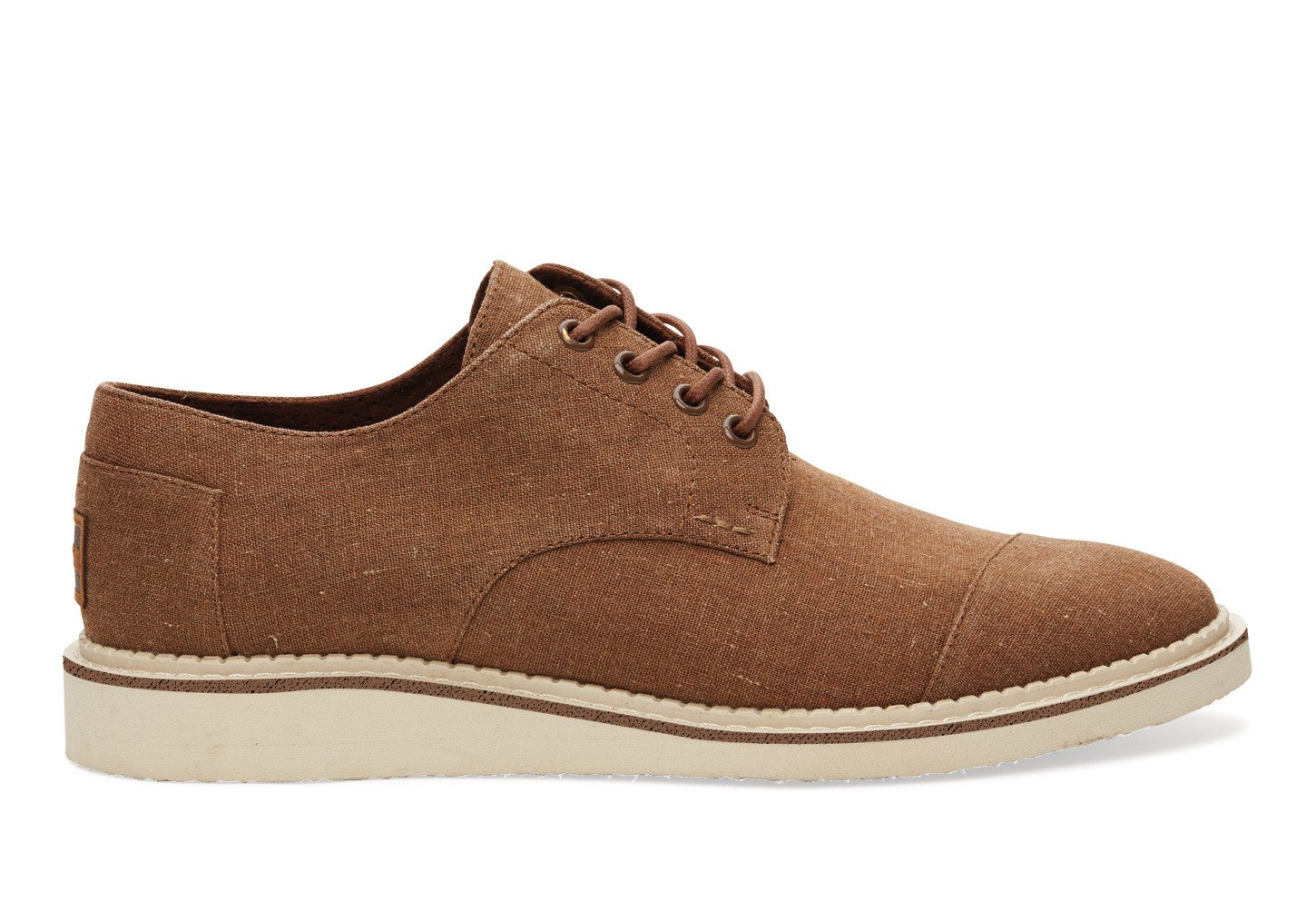 Toms Mens Brogue Shoe Brown Chambray Size 11 5 D 