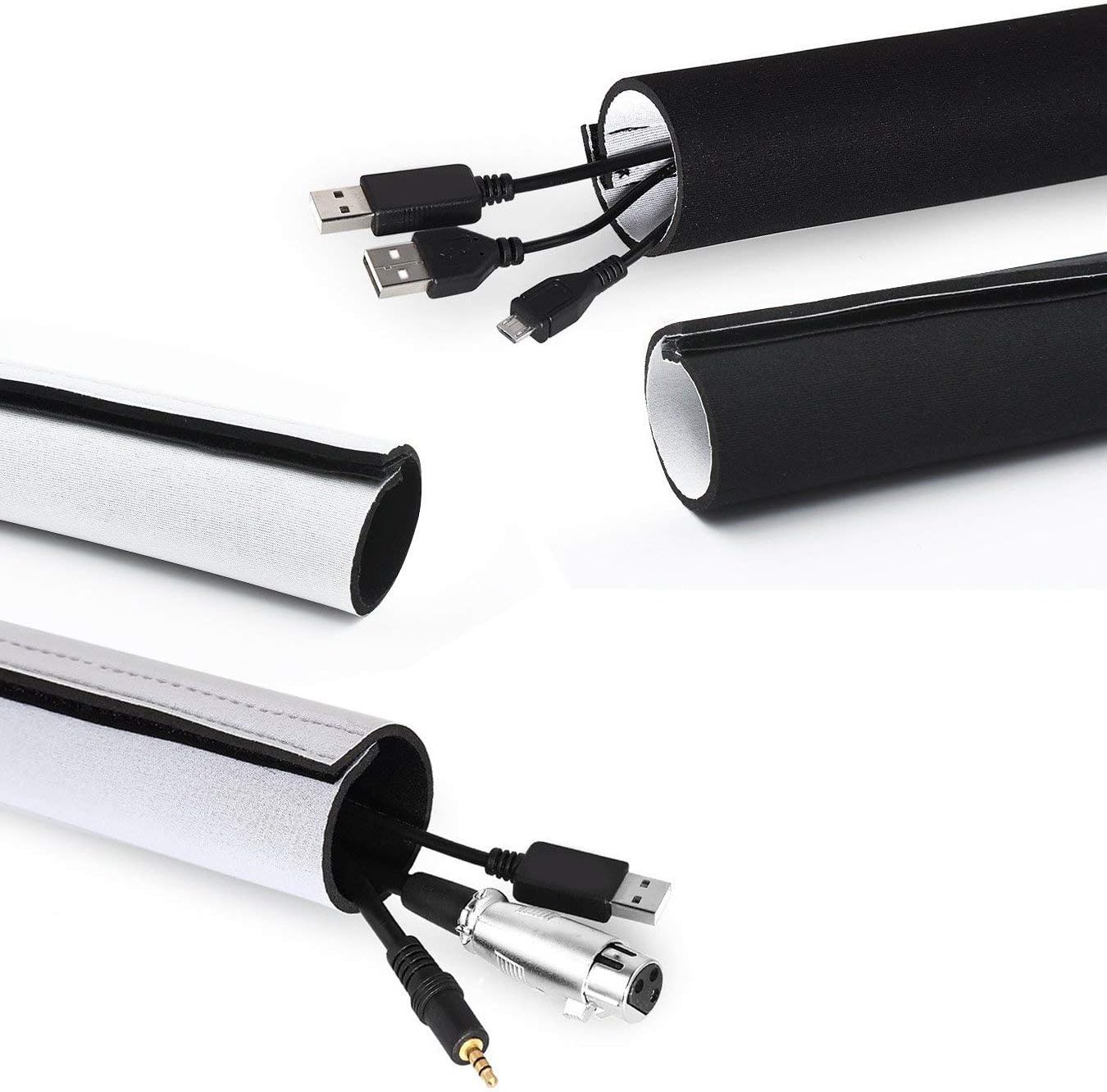 10cm Wide Cable Management Sleeve - Image 4