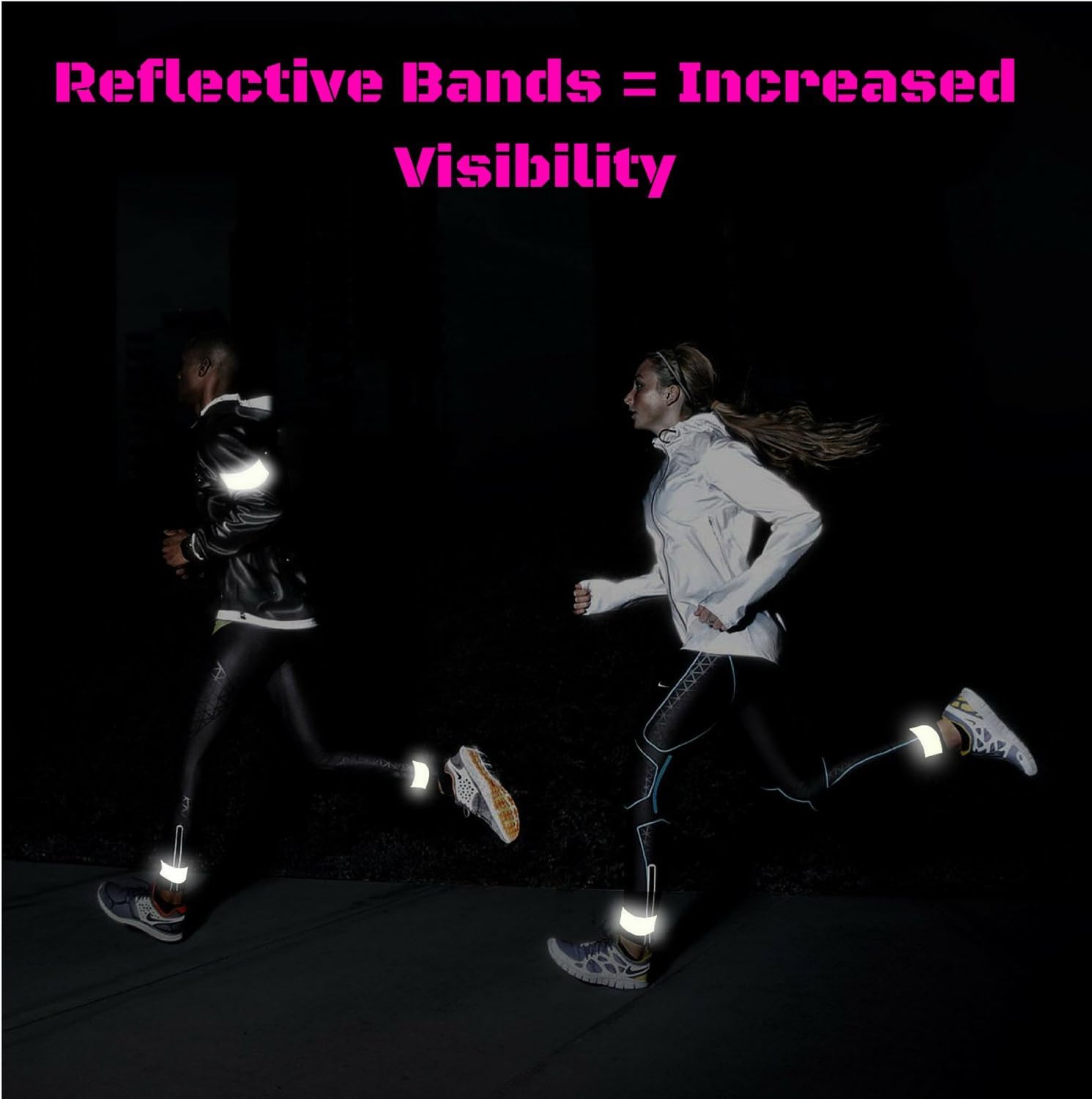 247 Viz The Reflective Vest with Inside Pocket & 2 High Visibility Running Safety Bands : Sports & Outdoors