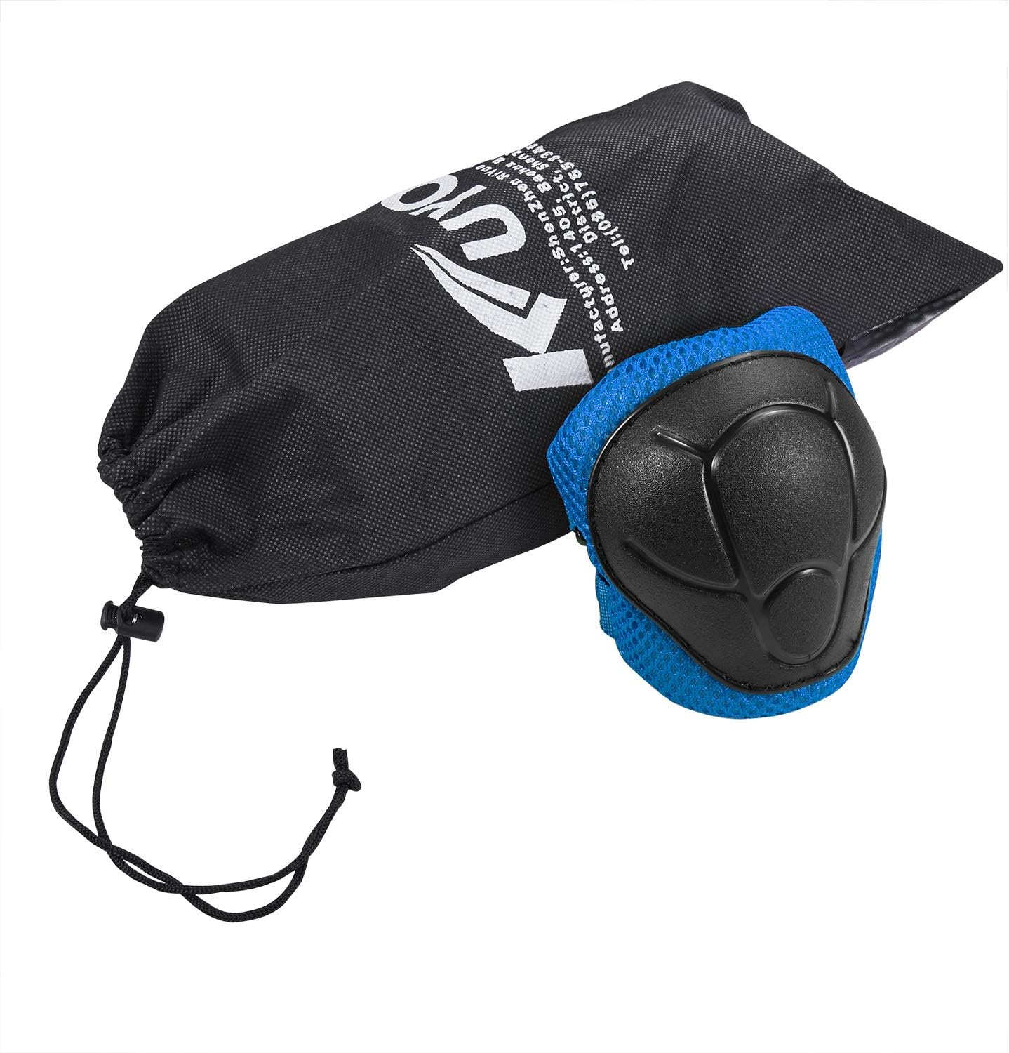 Sports Protective Gear Safety Pad Safeguard (Knee Elbow Wrist) Support Pad Set Equipment for Kids Roller Bicycle BMX Bike Skateboard Protector Guards Pads (Blue) : Sports & Outdoors
