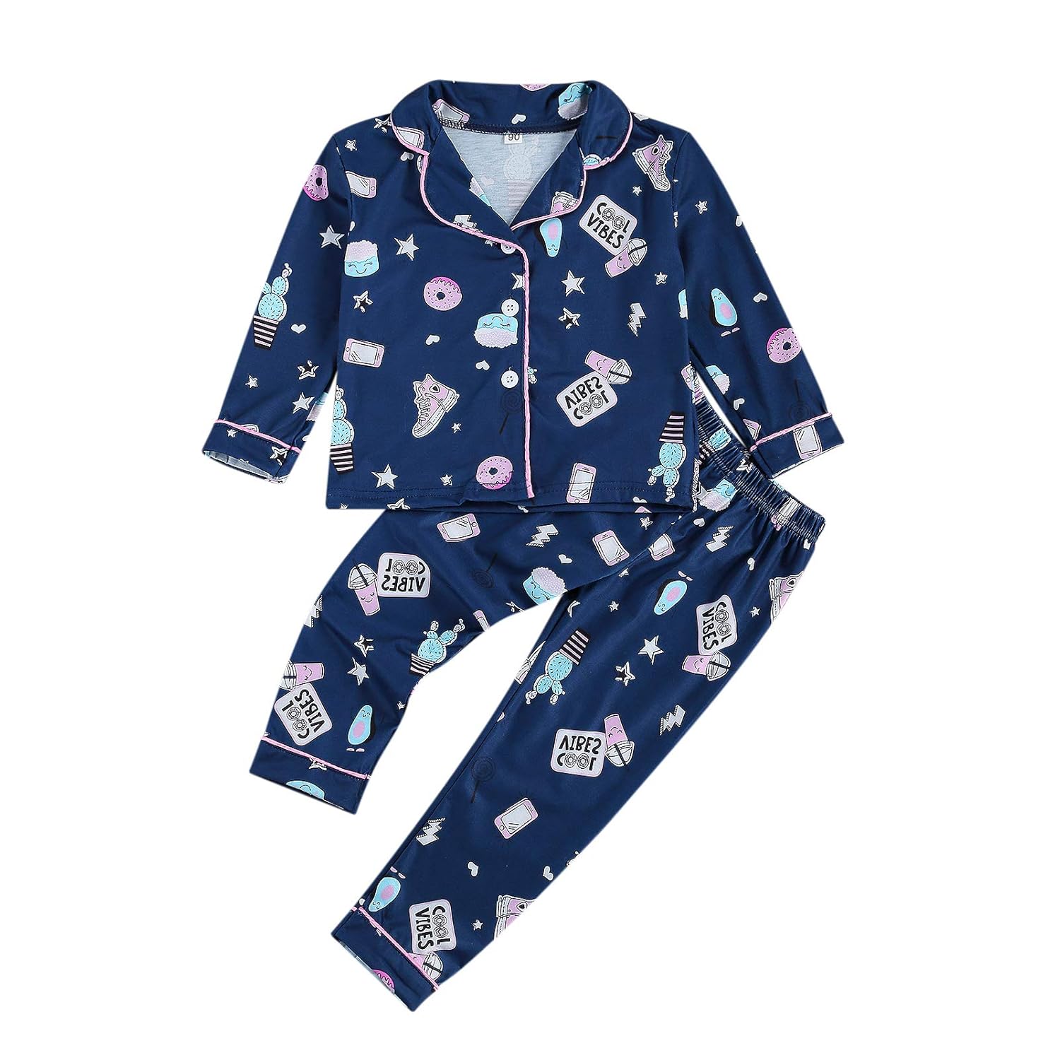 baby blue satin pyjamas