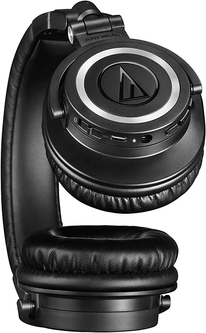 Audio-Technica ATH-M50xBT Wireless Bluetooth Over-Ear Headphones, Black, With Exceptional Clarity, Comfort, And 40 hr Battery: Musical Instruments
