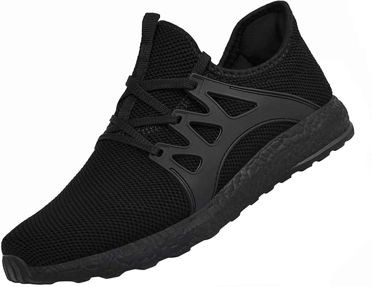 black slip on sports shoes