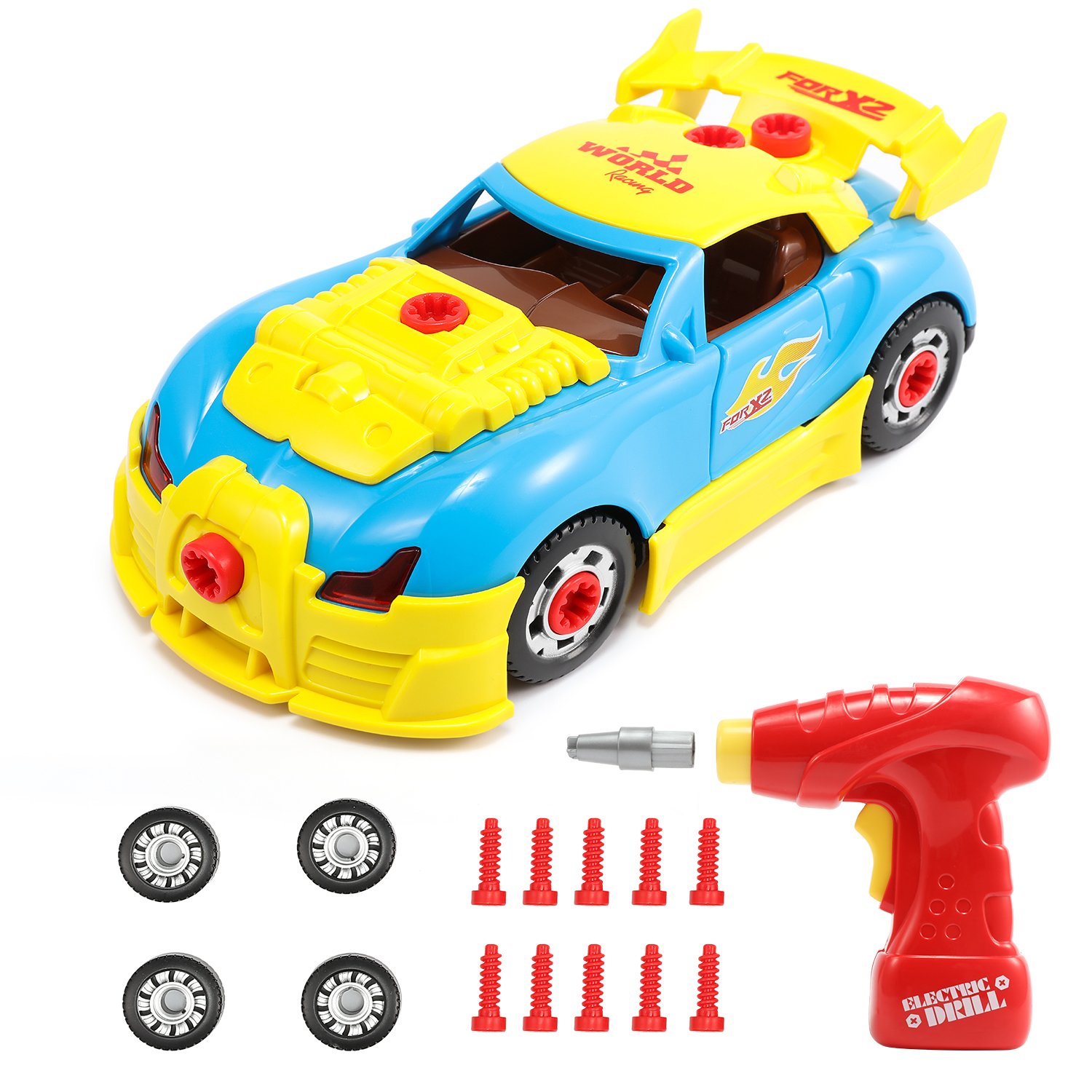 Best take apart toy car with drill