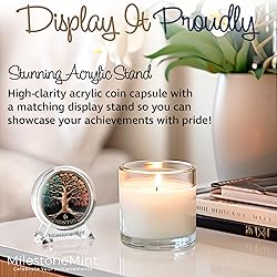 MilestoneMint Affirmation Sobriety Coin Gift Set