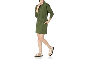 Amazon Essentials Women's Waisted Sweatshirt Dress (Available in Plus Size)