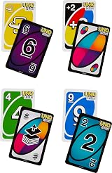 Mattel Games UNO Flip Family Card Game Double-Sided Deck 112 Cards Pack of 2 view 4