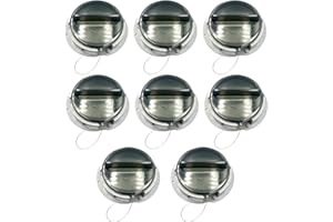 Cabtherlyn Truck and Trailer Twist Lock Document Holder with Wire Attached Cover, ABS Plastic Document Holder Kit (Opaque Gray) (8 PACK)