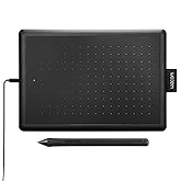 One by Wacom Small Graphics Drawing Tablet 8.3 x 5.7 Inches, Portable Versatile for Students and Creators, Ergonomic 2048 Pre