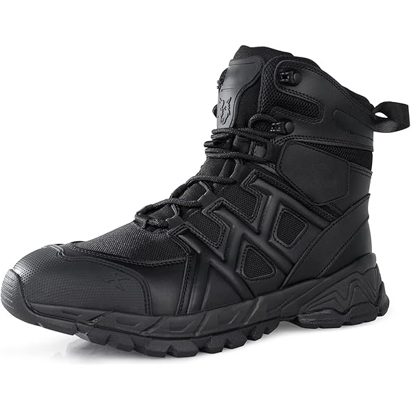 Manz 130090-03 - Botas Militares De Cuero Hombre, Color Azul, Talla 50 EU