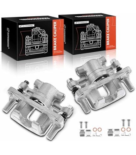 A-Premium Front Brake Caliper Assembly Set (Left & Right) For Chrysler 200, Dodge Avenger, Jeep Compass/Patriot - 2-Piston, Replaces 5191239AA