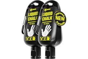 EAGLES 2 Pack Pro Grade Liquid Chalk (60 ML) Mess-Free Chalk for Weightlifting, Gymnastics Rock Climbing, Dancing, Pole Grip - Sports & Workout Chalk - Sweat-Resistant Long Lasting Stronger Gym Grip