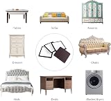 Ezprotekt 2.5 inch Furniture Sliders for Carpet 16 pcs Brown Self-Adhesive view 8