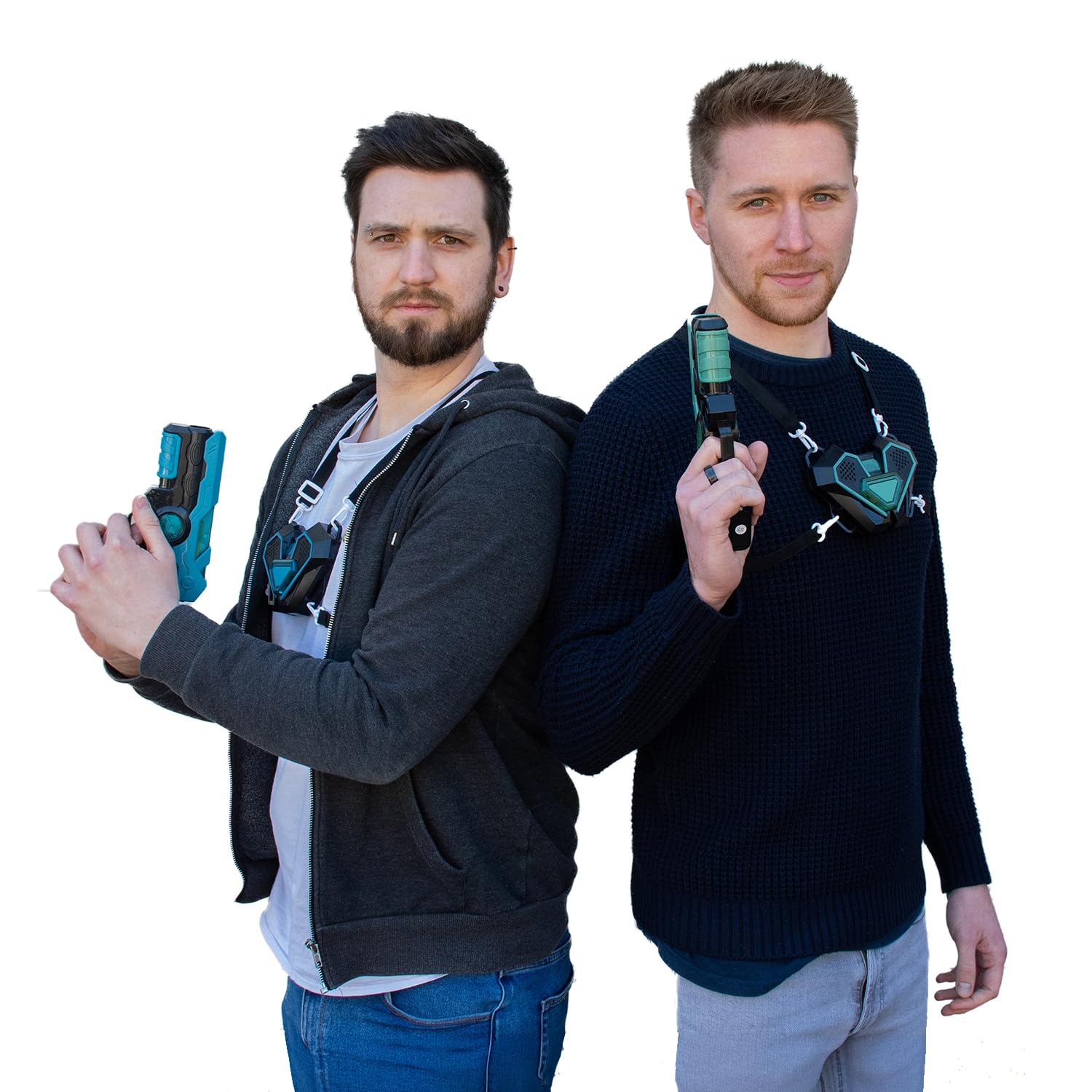 RED5 Electronic Laser Tag - Two Player Lazer Gun Shooter and Chest Plate Set with Lights, Sounds and Vibrations