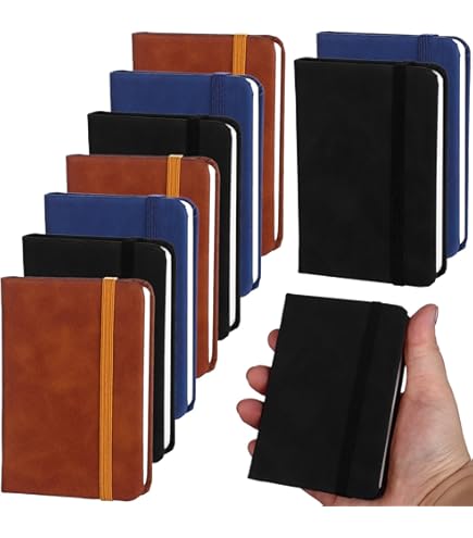 Harloon 100 Pcs Mini Notebooks Bulk Employee Appreciation Gifts Small Pocket Notebooks Mini Lined Wallet Journals For Christmas Staff Coworker Office Favors, 4 X 2.5 Inches(Blue - View #12