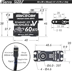 Sincecam 60kg High Torque Servo Waterproof Digital