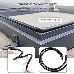VOLDAX Rooftop Hatch Lid Rainproof Attic Skylight
