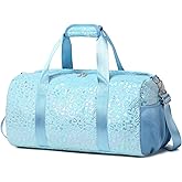 Duffel Bag for Girls Fluffy Dance Bag for Girls Ballet Bag Girls Gymnastic Bag Water Resistant Travel Duffle Bags with Shoes Compartment