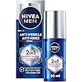 NIVEA MEN Anti Wrinkle 2-In-1 Power Serum for All Skin Types, Dark Spot Solution Face Serum for Men, With Luminous630 and Hya