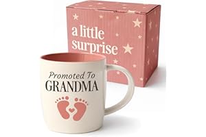 Triple Gifffted Promoted to New Grandma to Be Coffee Mug, First Time Grandparent Pregnancy Announcement Gift Idea, Baby Revea