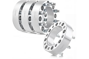 Orion Motor Tech 8x6.5 Wheel Spacers, 2 Inch Wheel Adapters with Studs Compatible with 1994-2011 Dodge Ram 2500 3500 1988-1998 Ford F250 F350, 8x165.1 Wheel Spacer Kit with 130 mm Hub Bore, Set of 4