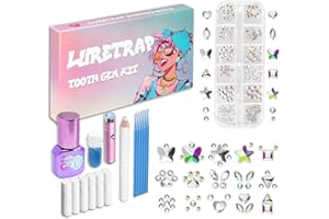Luretrap Y2K Trendy 30 Pieces Crystal Tooth Gem Kit - Unleash Your Sparkly Smile