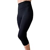 Bioflect® Capri Compression Leggings with Bioactive Fibers and Raised Massaging Knit for Support and Comfort