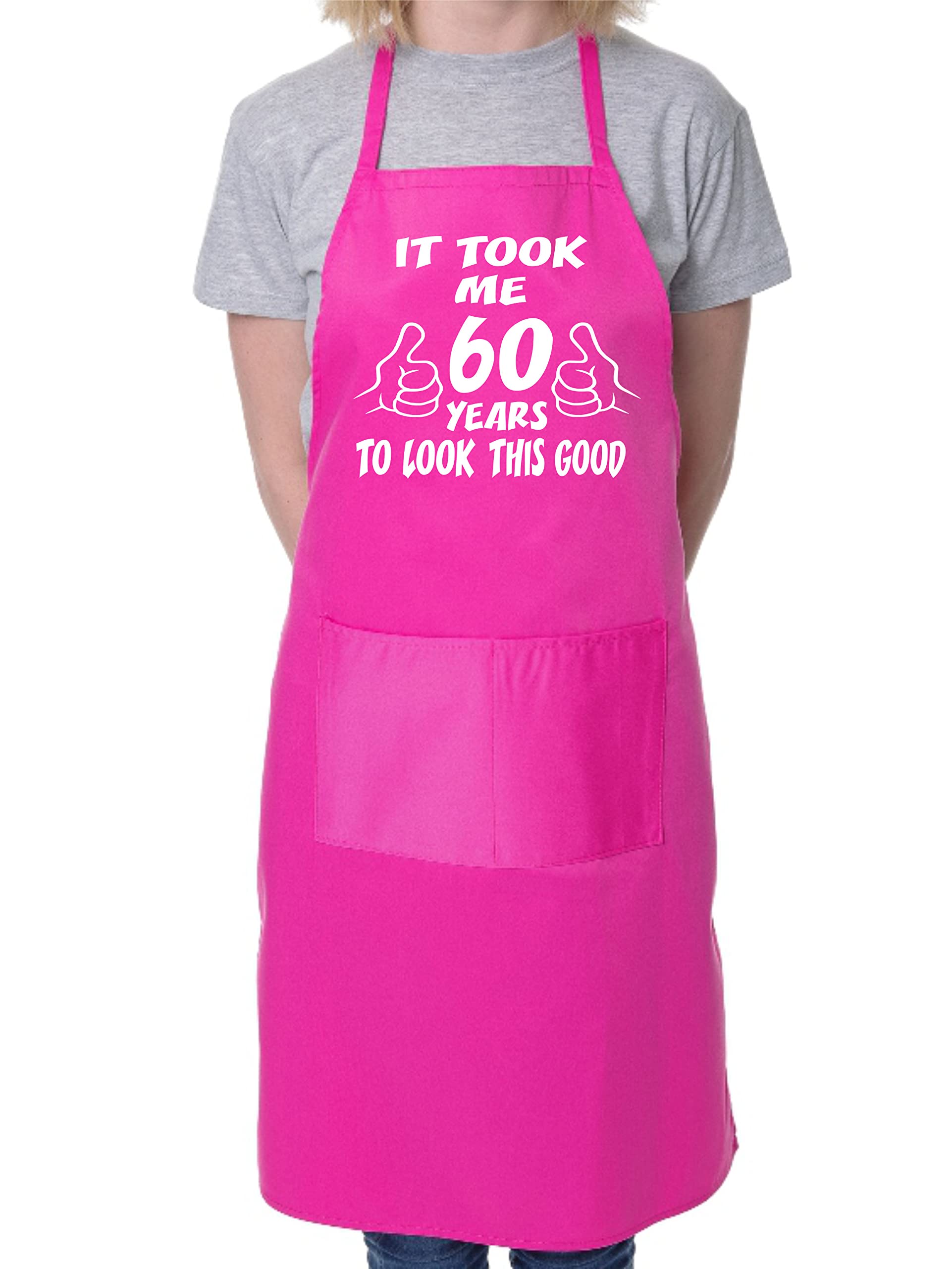 Print4U 60th Birthday It Took 60 Years BBQ Cooking Funny Novelty Apron Pink
