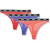 HUGO womens 3-pack Repeat Logo Lace Thongs
