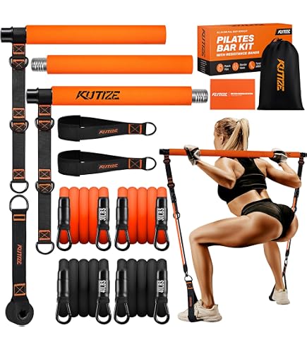Kit Pilates 11 Pièces Pour Femme - Bandes De Résistance, Ballon Yoga 25 Cm, Cercle Magique, Sangle - Rose Et Multicolore