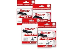 Tomcat Press 'N Set Mouse Trap, 4-Pack (8 Traps)