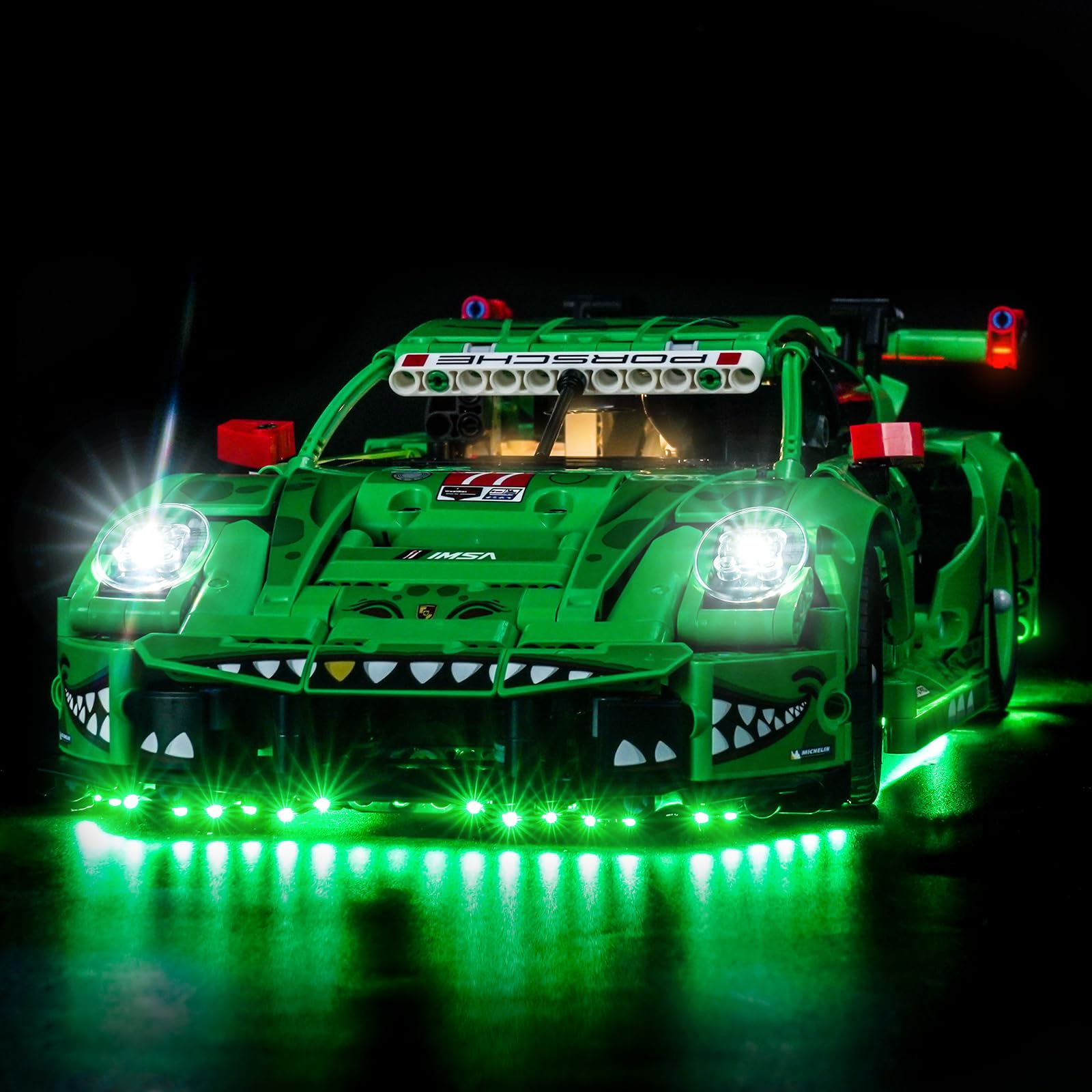 Light Kit Compatible with Lego 42224 Porsche 911 GT3 R REXY AO Racing Car (No Model), Decoration Lighting Set Compatible with Lego Porsche 911 GT3 R REXY AO Raci Building Blocks Model