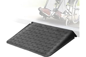 ELLUMIN 4" High Wheelchair Ramp Rubber Threshold Ramps for Wheelchairs for Home, 5500 lbs Weight Capacity, Non-Slip Surface for Wheelchair,Strollers,Scooters Home Doorways Use