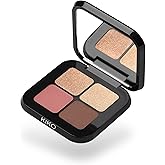 KIKO Milano Bright Quartet Eyeshadow Palette | 4 Baked Eyeshadows For Wet And Dry Use