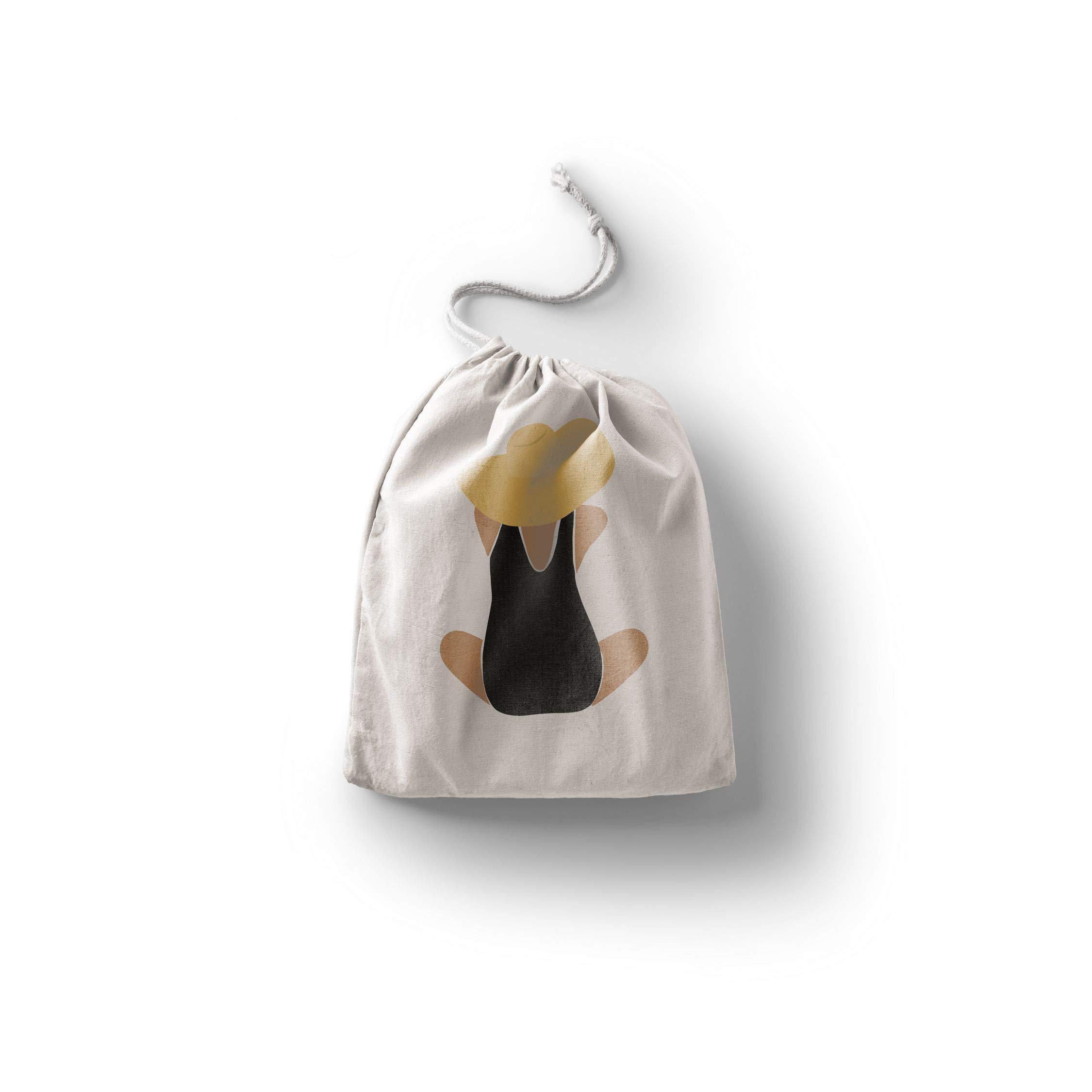 Bonamaison Printed Cotton Produce Bag with Drawstring, Reusable Grocery Bag, Biodegradable Eco-Friendly Bags, Travel Pouch, Sachet Bags, Shopping Bag, Eco Friendly, Foldable, Size: 30x40 Cm