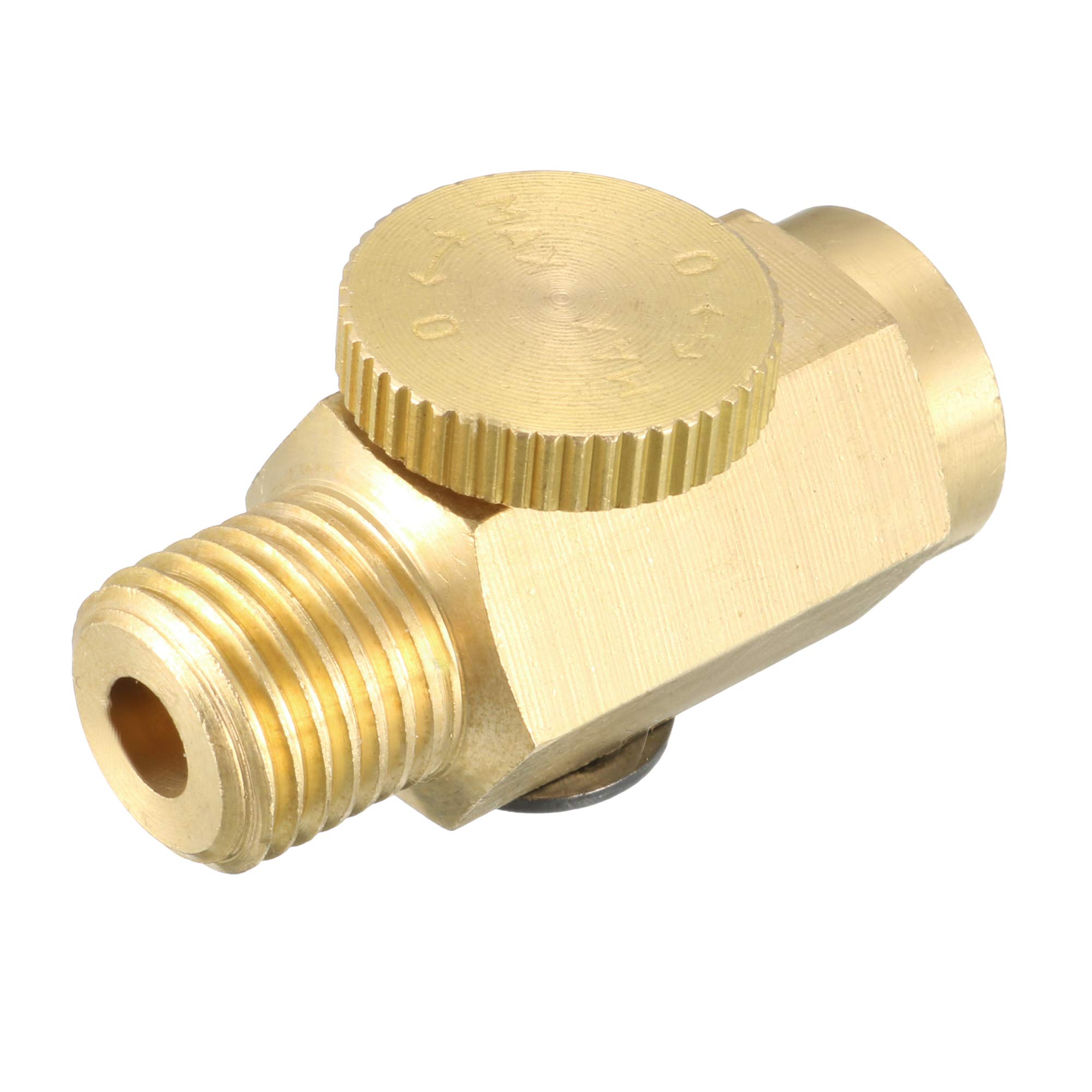 Photo 1 of 2 pc - Air Regulator Brass Air Compressor Adjustable Air Flow Tools 1/4" NPT