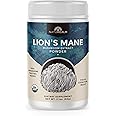 Naturealm Lion’s Mane Mushroom Powder Supplement – Focus, Memory & Brain Health, Vegan, Non-GMO – Organic Fruiting Bodies, 60-Day Supply