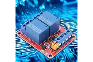 2 Channel Relay Module with Optocoupler Isolation 5V High/Low Level Trigger for Arduino ESP32 DIY Electronics (5V)