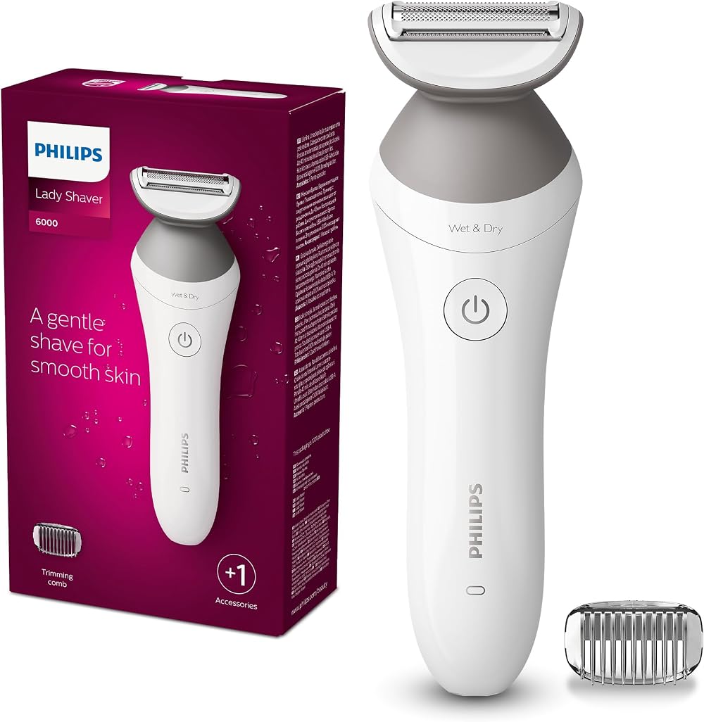 Philips Lady Shaver Series 6000 BRL126/00 Cordless Wet & Dry White