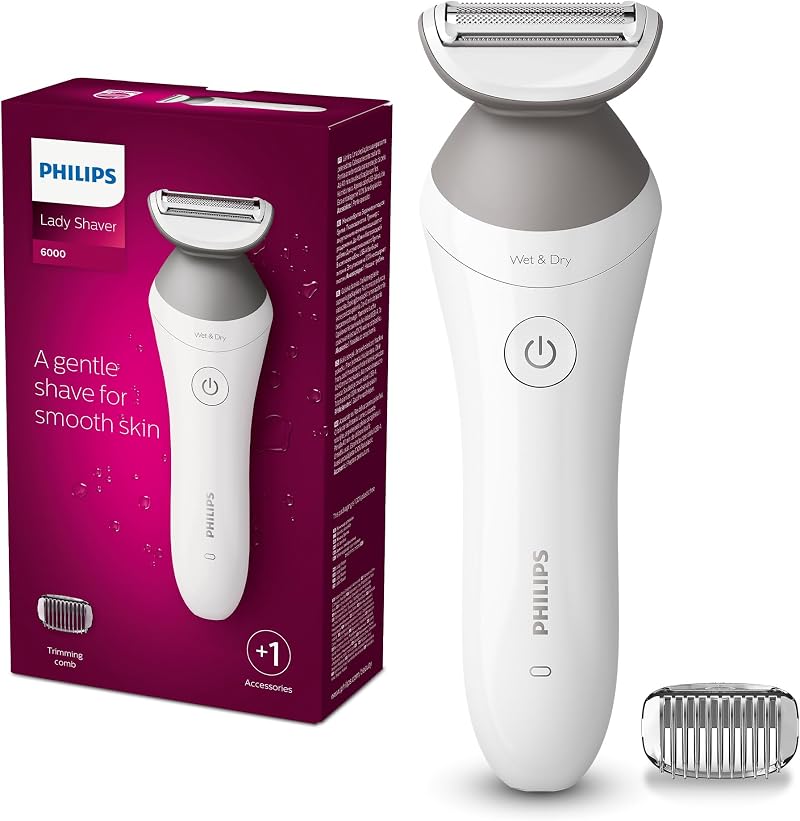Philips Lady Shaver Series 6000 BRL126/00 Cordless Wet & Dry White