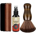 XQ XIAO QIAO Vinyl Record Cleaner Kit - 5-in-1 Vinyl Records Cleaning Kit Includes Soft Velvet Record Brush, Cleaning Liquid, Nano Fiber Record Cleaning Brush, Cleaning Cloth and Storage Bag