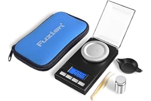 Fuzion Digital Milligram Scale 50g/ 0.001g, Portable Jewelry Scale with LCD Backlit, Tare, Powder Scale, Micro Scale for Powd