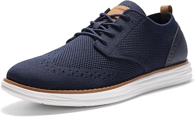Sapatos de Vestir de Verão Masculinos com Atacadores, Azul-Marinho, 43,5