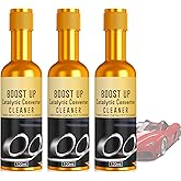 KunySape 3PC Catalytic Converter Cleaner, Exhaust System Pipe Carbon Removal Cleaner, Auto Parts Engine Cleaner, Fuel System Treatment Oil Additive for Gas and Diesel Car