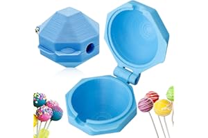 2Pcs Round Cake Stick Mold Shape Stamping Set, Cake Pop Mold Tools Accessories Supplies Suitable for Birthday Parties, Home B