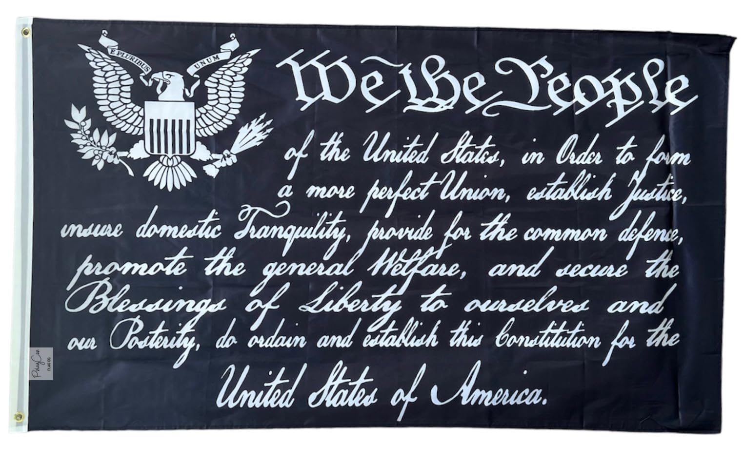 Photo 1 of 3x5FT Flag We the People Preamble Constitution Patriot American Liberty US Decor … (Black)