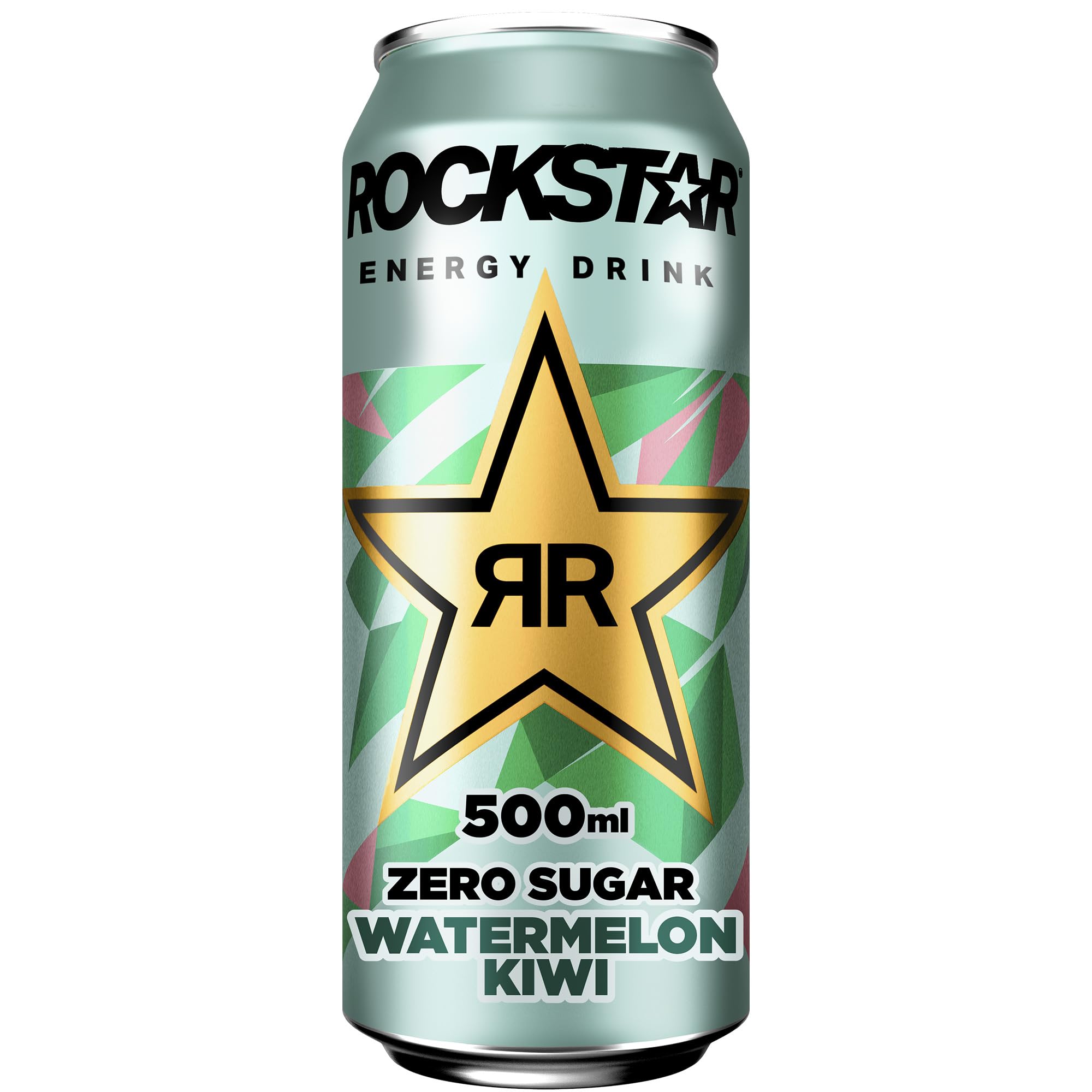 Rockstar Energy Drink Watermelon Kiwi Geschmack - Zero Sugar - Koffeinhaltiges Erfrischungsgetränk ohne Zucker für den Energie Kick, EINWEG (12 x 500ml) (Verpackungsdesign kann abweichen) 3