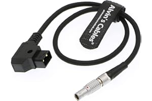 Alvin's Cables D-Tap to 0B 2 Pin Male Power Cable for Teradek SmallHD Z-CAM DJI-Ronin 45cm|18inches