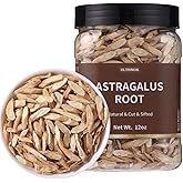 Premium Astragalus Root Tea Slices/12 Oz(339g),Featured 黄芪 Pure and Natural,No additives,Cut and Sifted Herbal Tea.