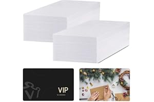 TURHAN 100 Pcs Sublimation Business Cards Blanks,Can Transfer Any Picture and Text in the Computer on them.86 x 54 mm(0.24mm Thickness)